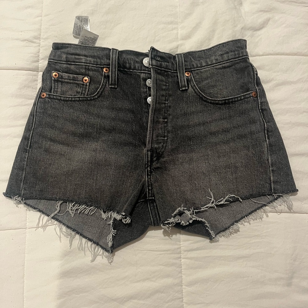 Black Levi 501 Jean Shorts